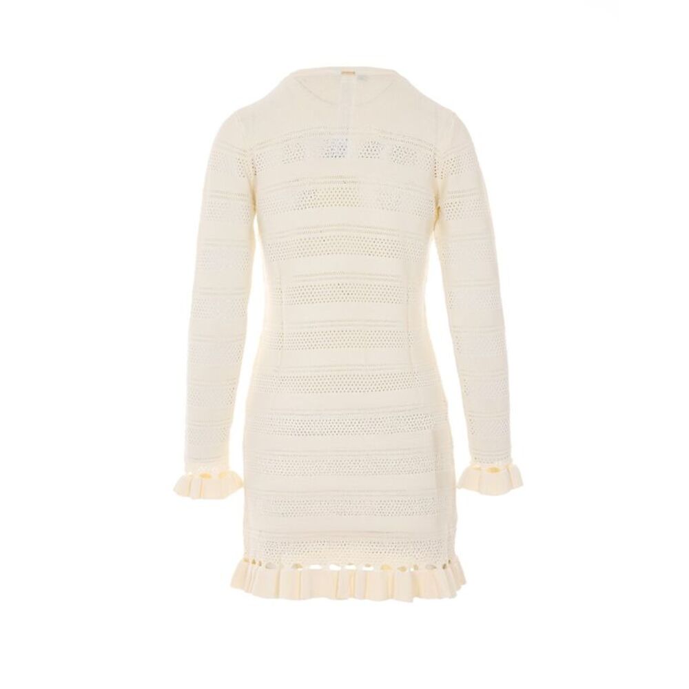 Twinset Women Short Knitted Dress With Ruffles - Picture 2 of 4